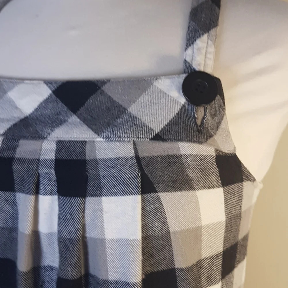 Mavi jeans flannel gingham mini pinafore dress - Picture 2 of 10